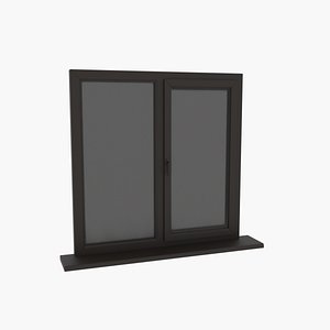 plastic window glass 3D model