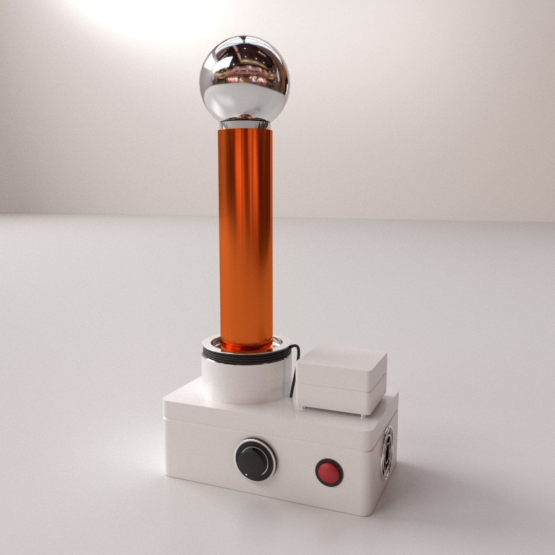 Tesla Coil 3D TurboSquid 1946940