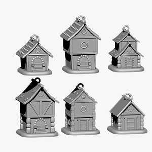 Christmas toys houses 3D print model