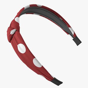 3D Twist Hairband Red