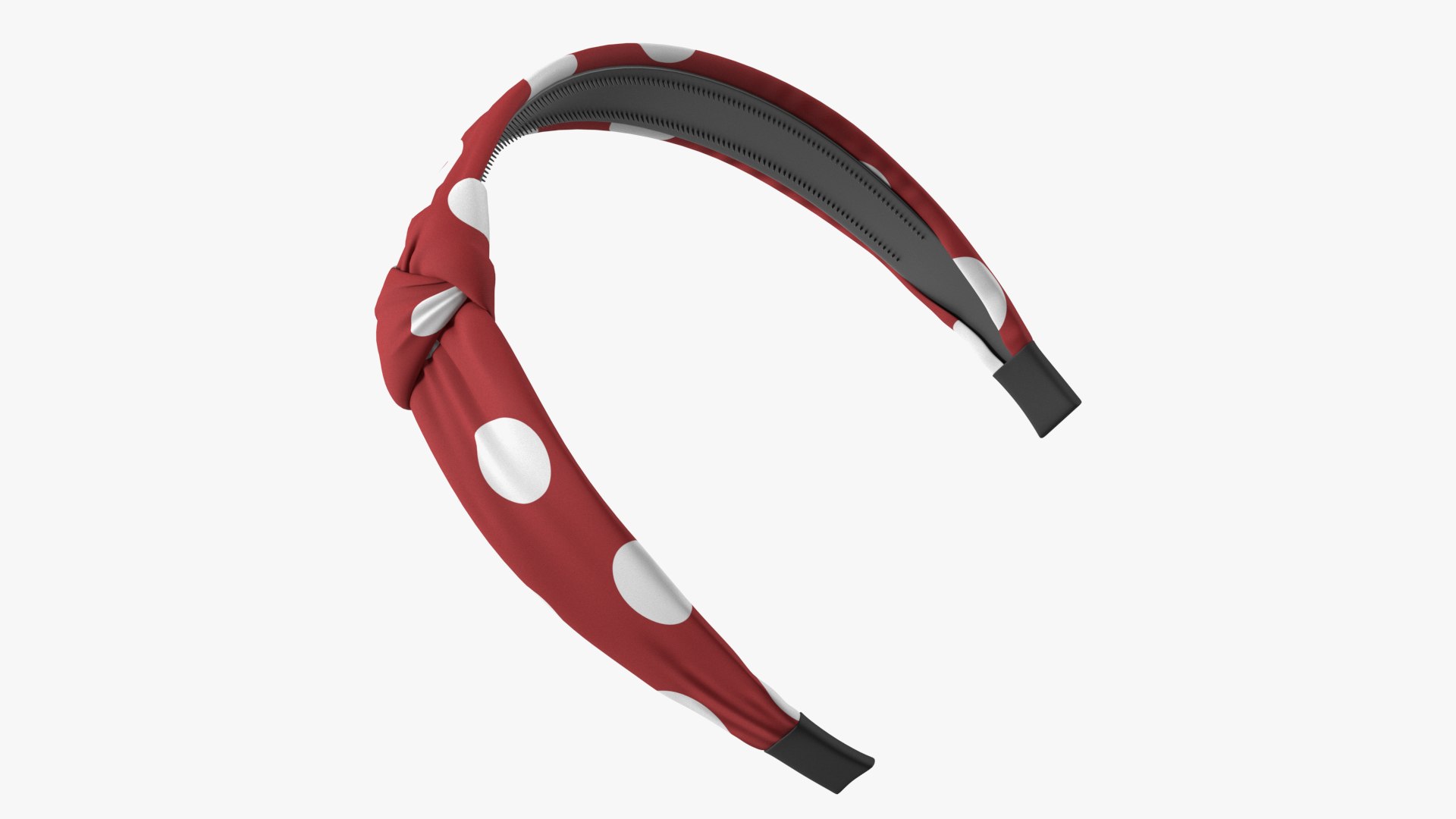 Twist Hairband Red 3D model preview