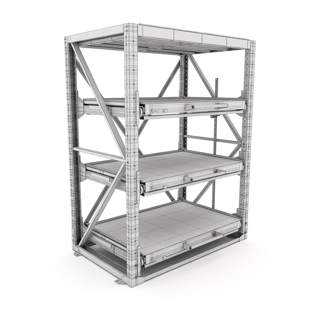 3D Model Heavy-duty Rack - TurboSquid 1394664
