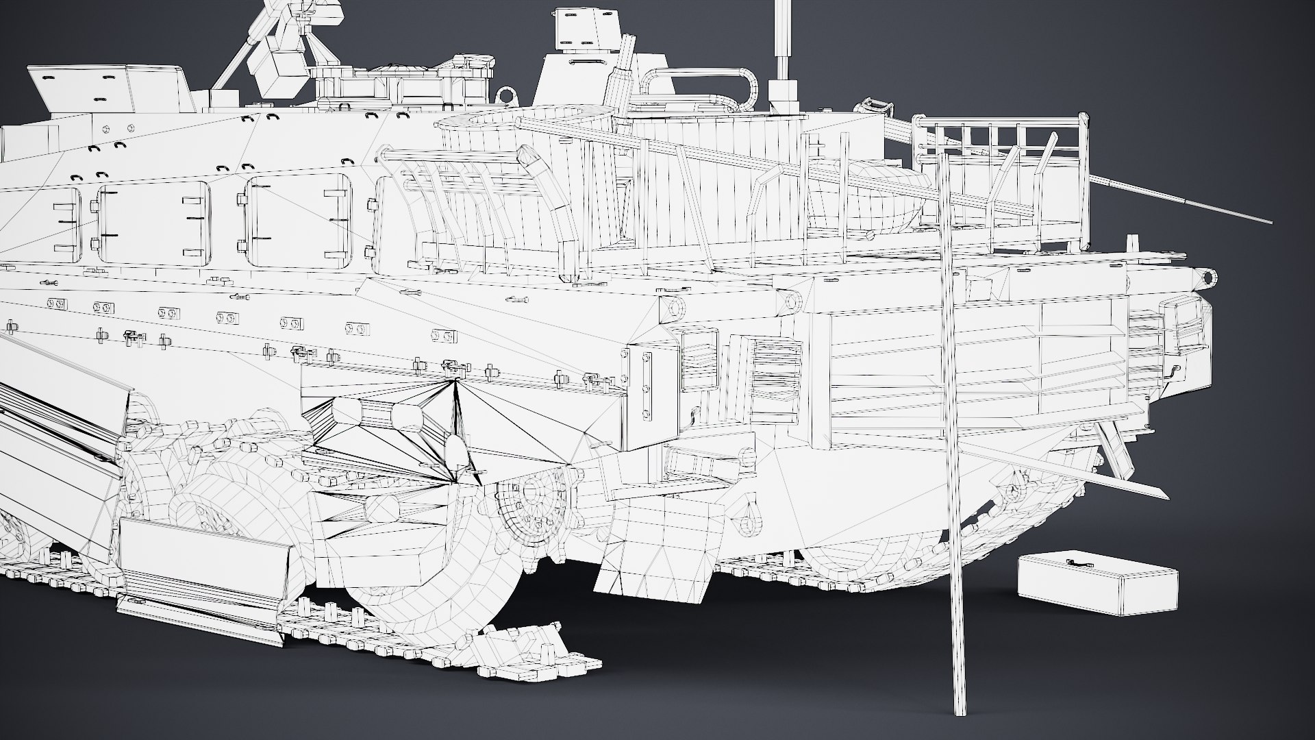 3D Type 10 Destroyed Main Battle Tank - TurboSquid 2152361