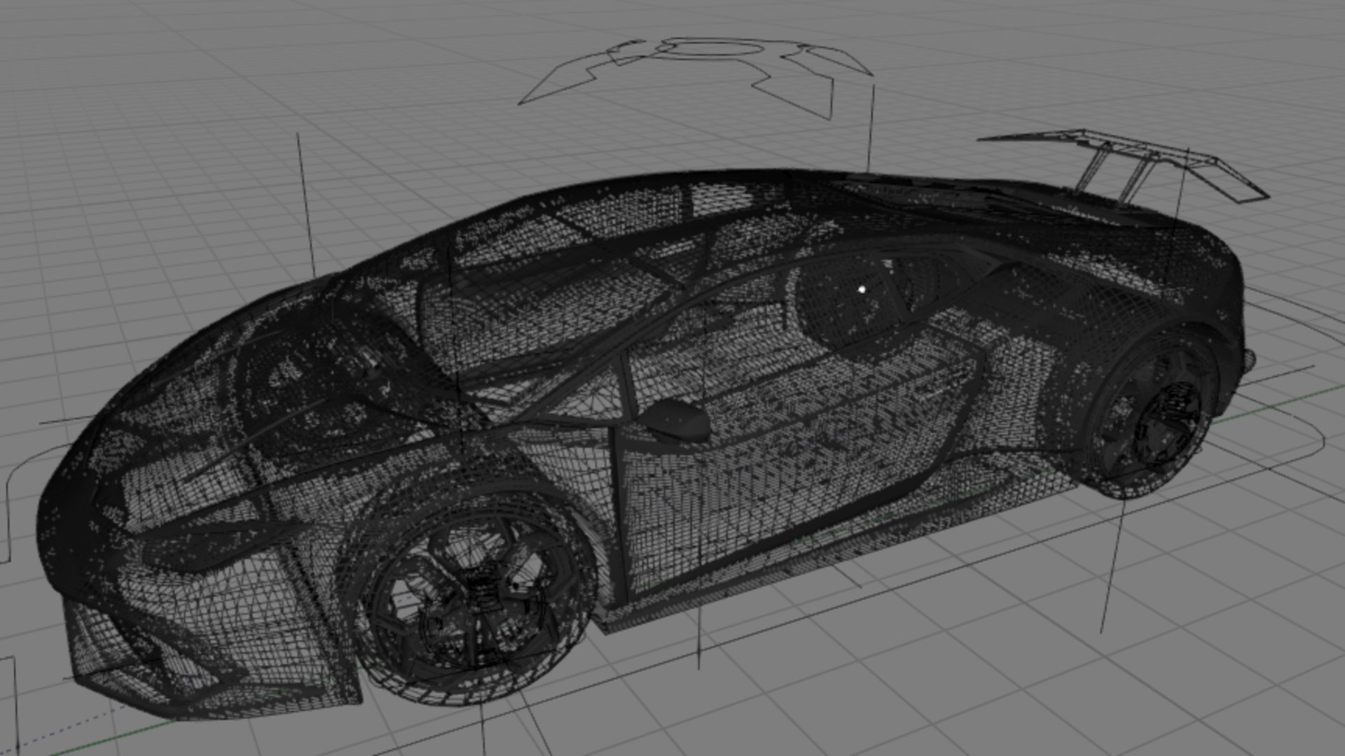 Basic Car Without Brand With Rig Model - TurboSquid 2243823