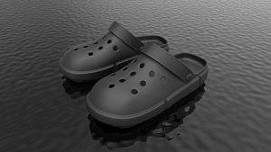 Cross Shoes crocs Casual Wear informal beach sports fashion beach childen summer ocean 3D model