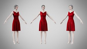 Dress 36 Ruby Velvet