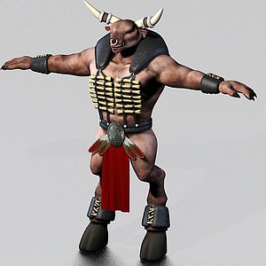 Minotaur Character (Dressed)