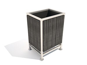 3d trashcan model