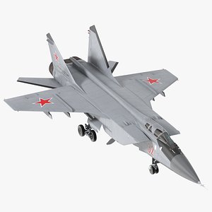 Mikoyan MiG-31 Supersonic Interceptor Aircraft Rigged