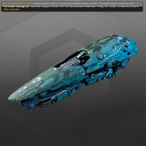 starship spacecraft 3D