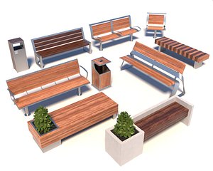 Street modern benches