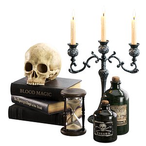 Gothic Occult Decoration Set 3D
