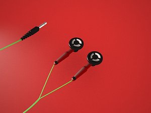 3d earphones - headphones model