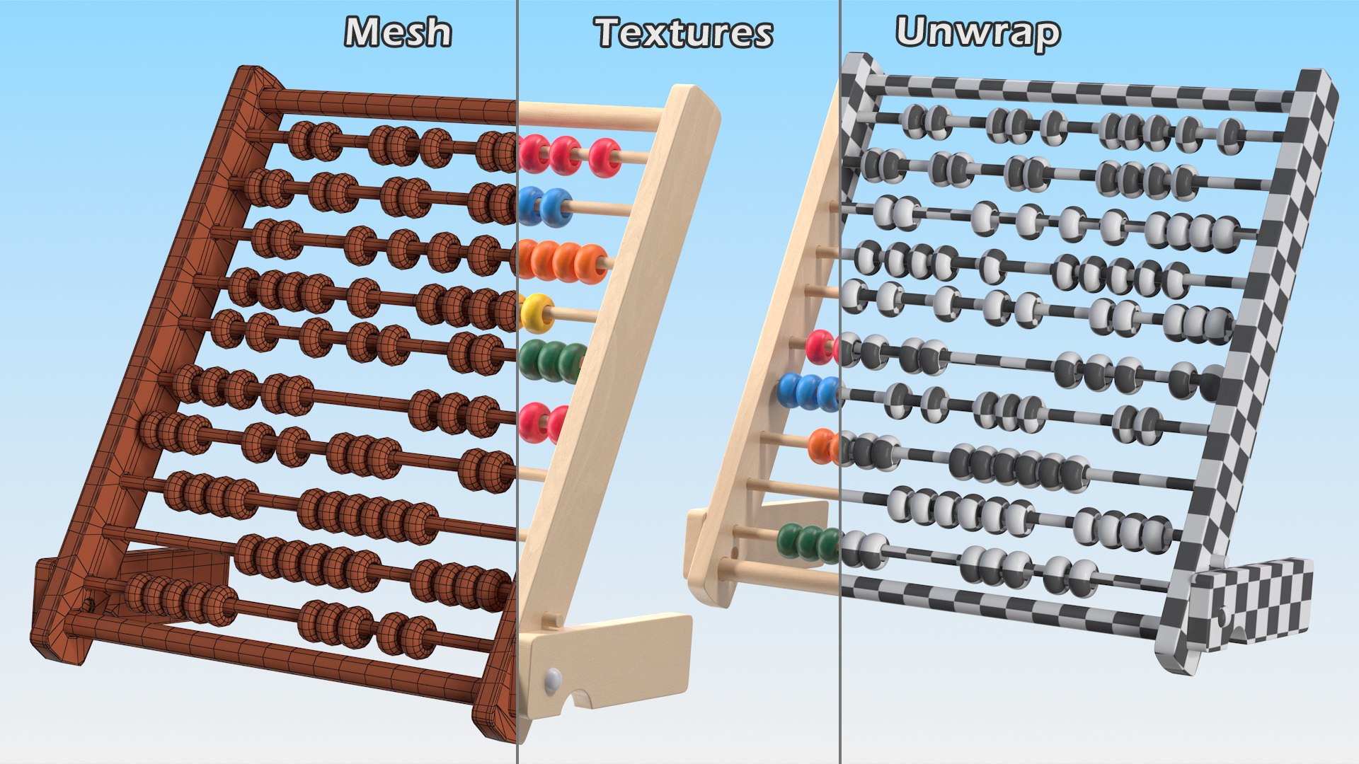 3D Wooden Abacus Collection https://p.turbosquid.com/ts-thumb/NP/XqeYS0/iL/woodenabacuscollection3dsmodel007/jpg/1628282332/1920x1080/fit_q87/7b75c18a49502e95e0a6eae7b7a11ba1719e6a3e/woodenabacuscollection3dsmodel007.jpg