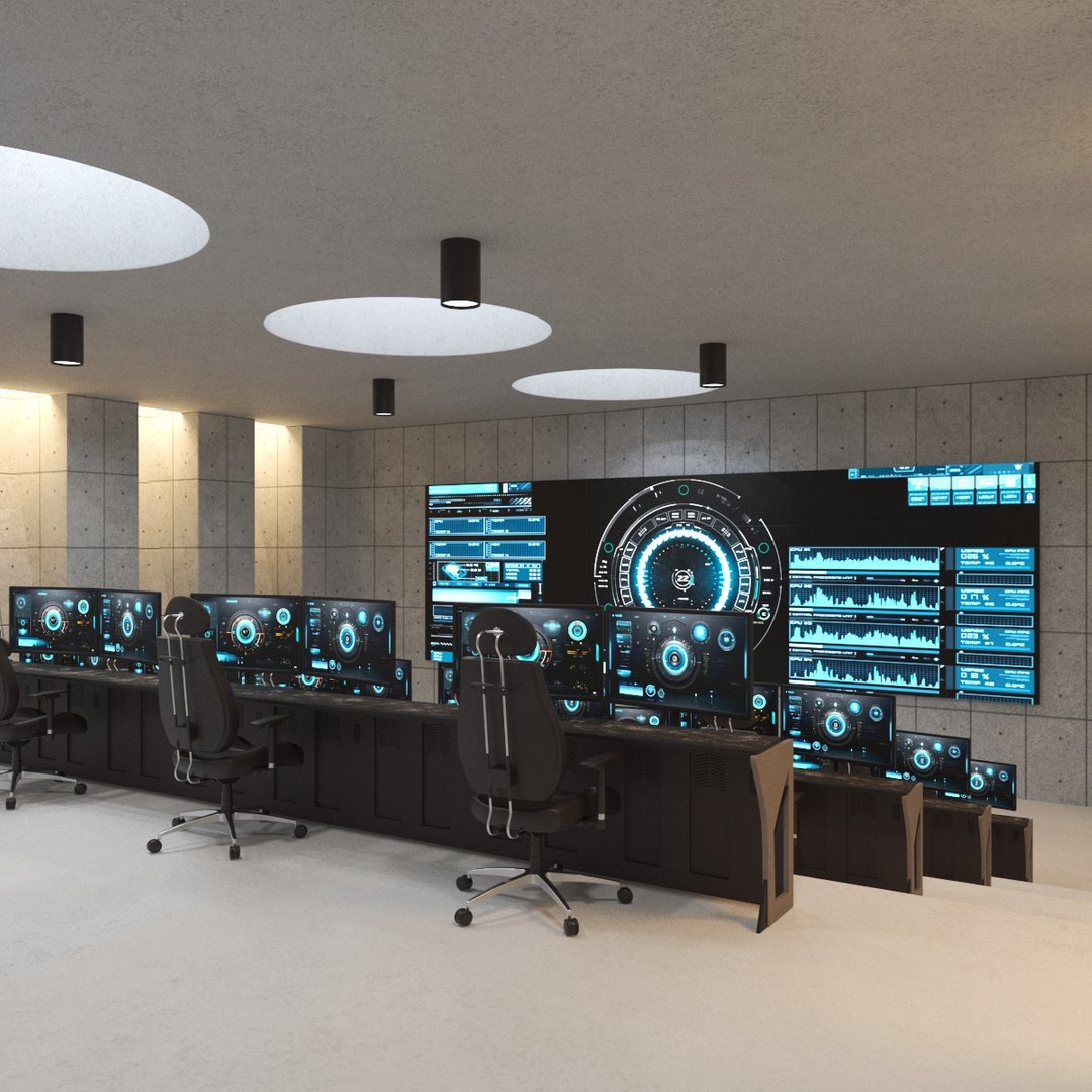 Control Room 3D model preview