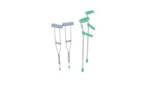 Crutches for Adults 3D model