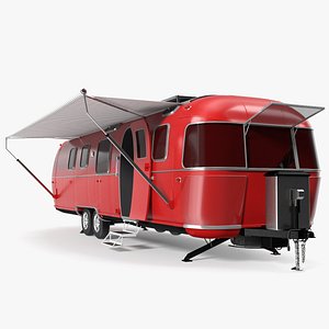 Classic Travel Trailer Red