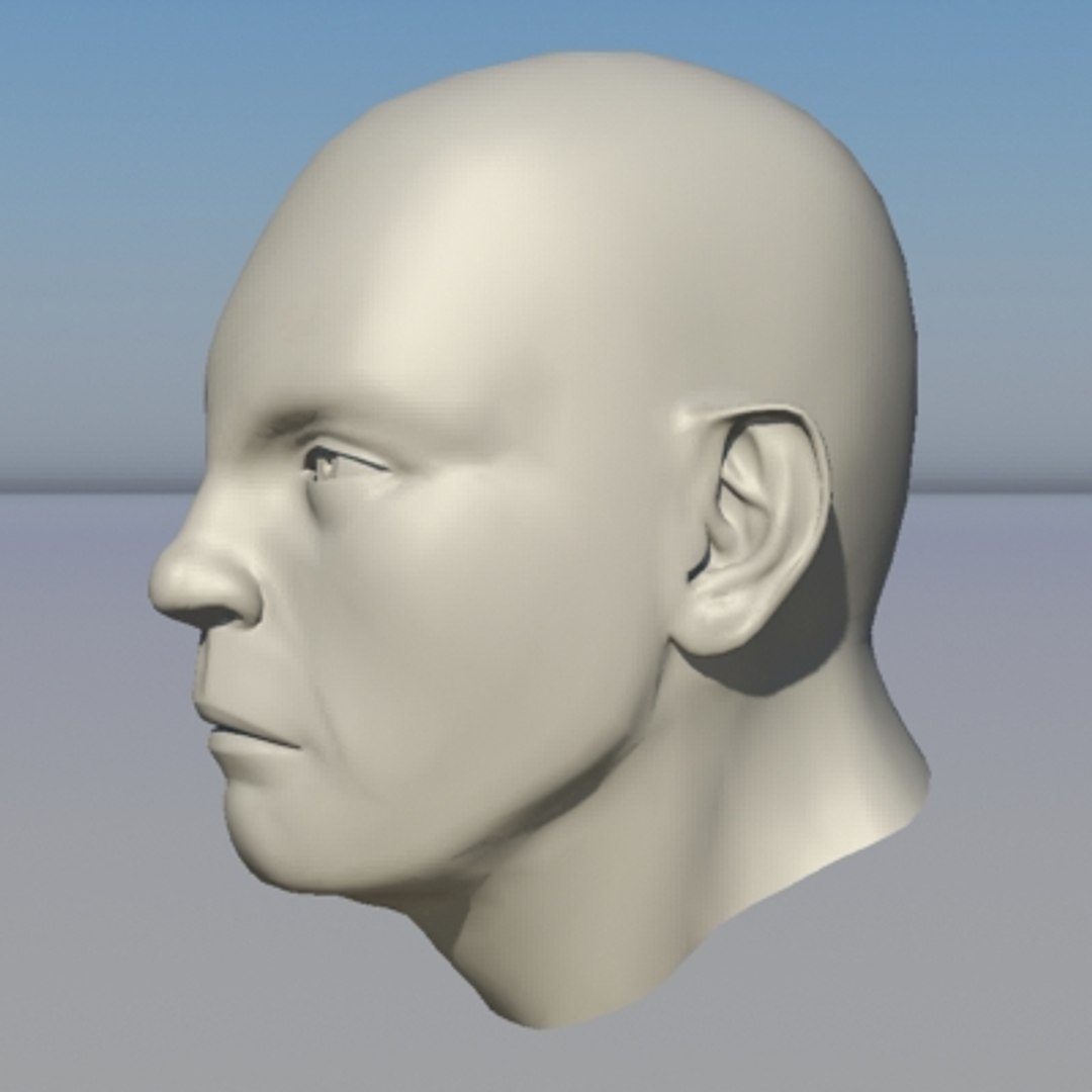 Human Head Character - 3ds