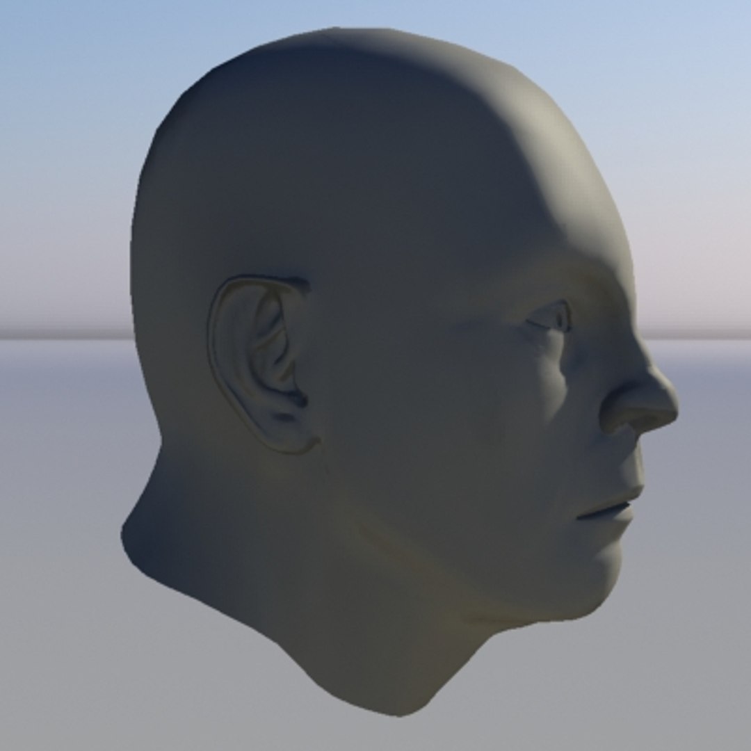 Human Head Character - 3ds