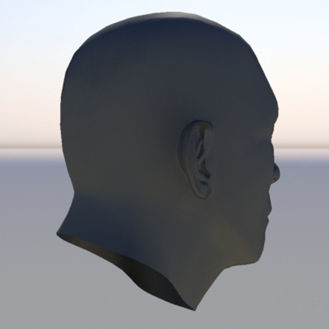 Human Head Character - 3ds