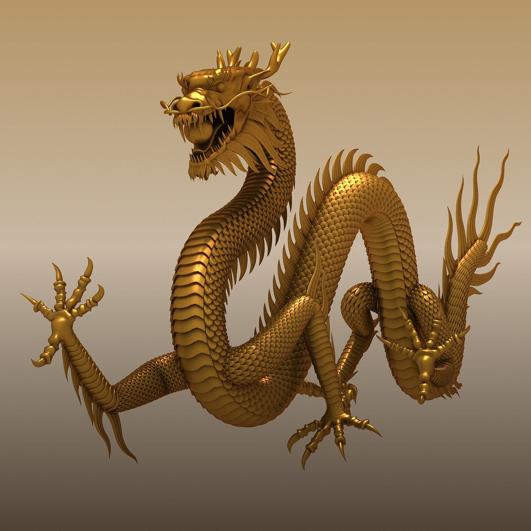 Statue de dragon chinois 1 modèle 3D $79 - .3ds .max .obj - Free3D