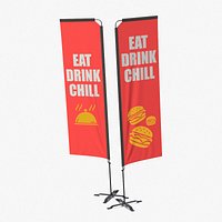 Feather Flag - Restaurant Custom Banner