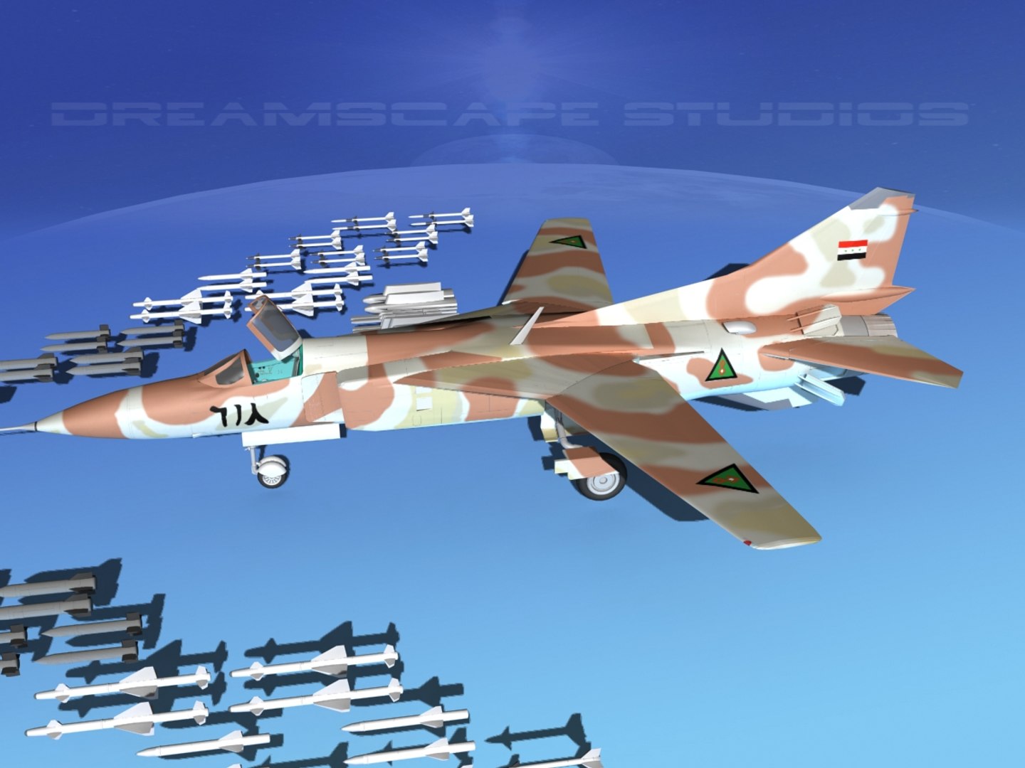 Mig-23 Flogger B Fighter 3d Dwg