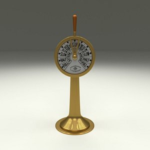 3d model ship engine telegraph