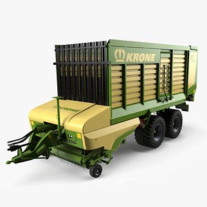 3D Krone MX Silage Forage Wagon model