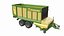 3D Krone MX Silage Forage Wagon model