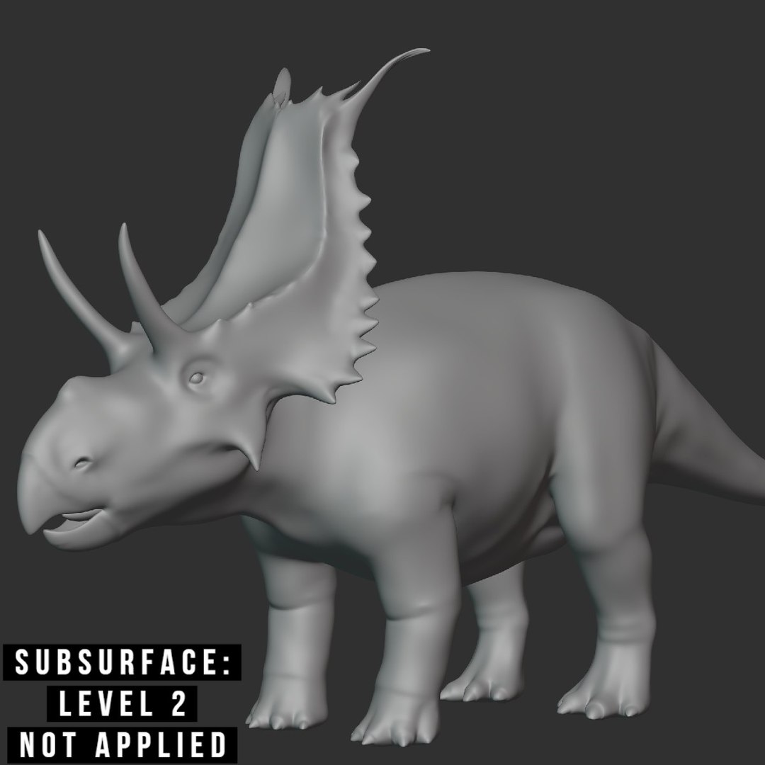 Diabloceratops Basemesh Low Poly model - TurboSquid 1993657