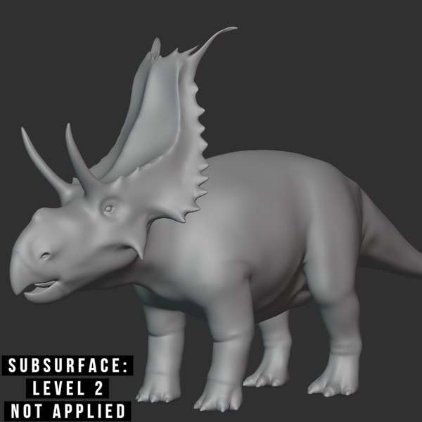 Diabloceratops Basemesh Low Poly model