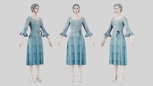 Dress 03 Weldon Blue 3D