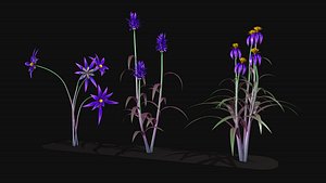 Alien plants flowers model