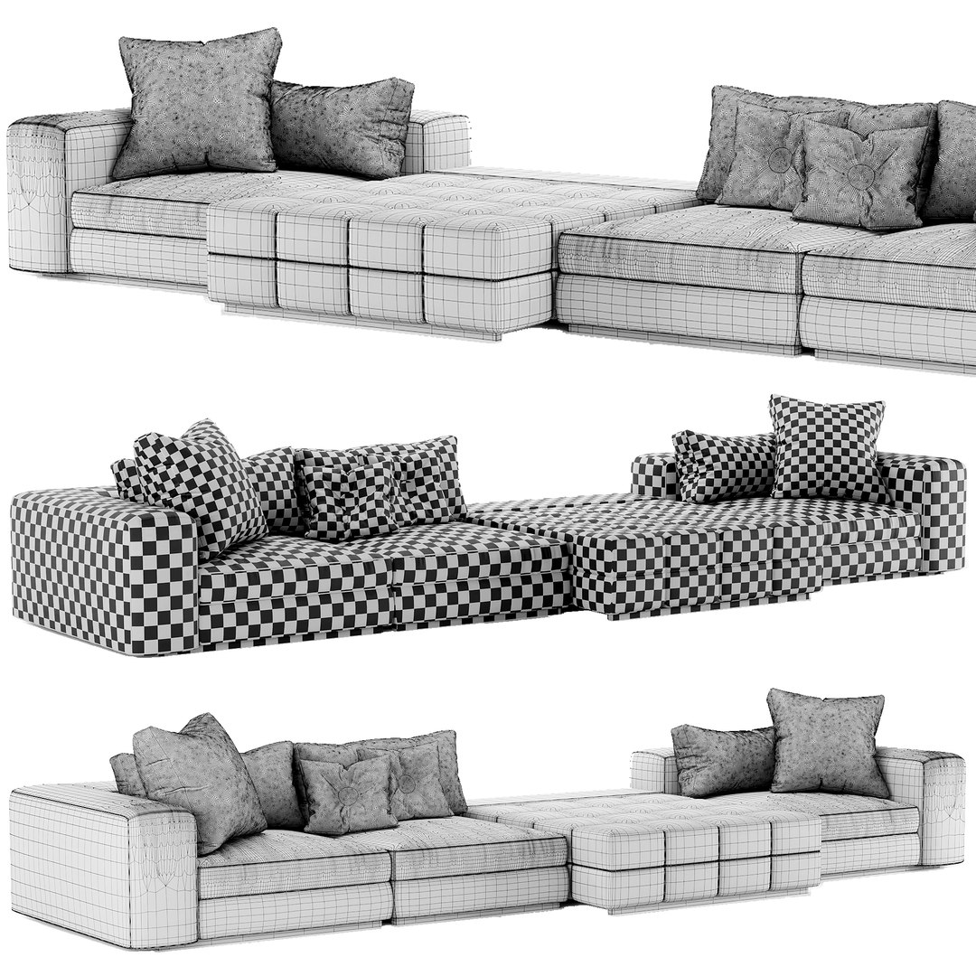 3D Minotti Sofa - TurboSquid 2338883