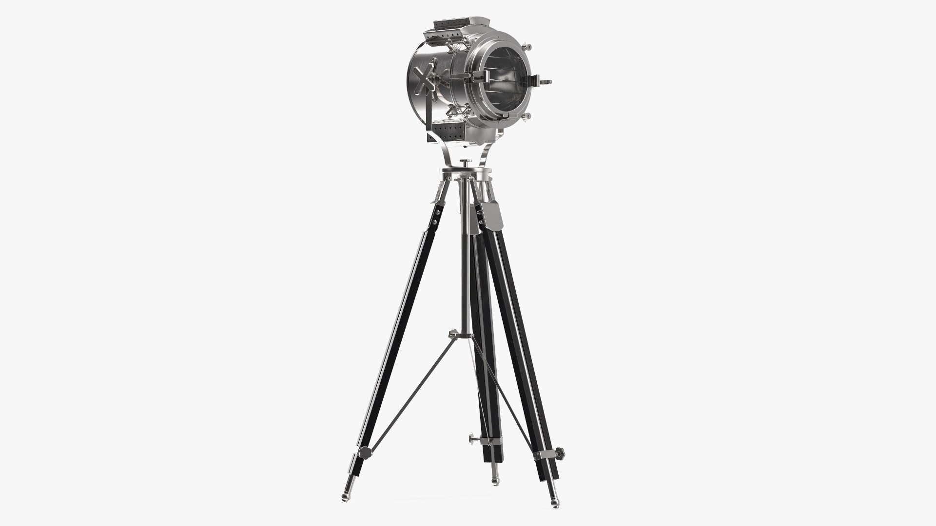 Theater Nautical Lamp Black Tripod 3D model preview