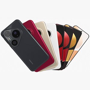 3D Huawei Pura 80 Pro All Colors model