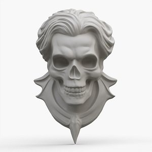 3D model Skull Wall Mount Sculpture 1