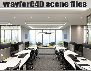 vrayforc4d files - office 3D model
