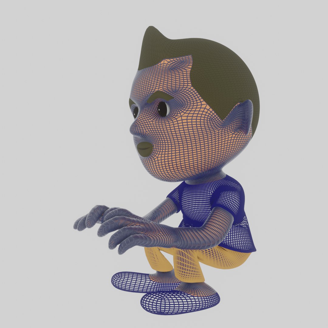 Boy computer rigged 3D model - TurboSquid 1565331