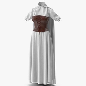 Corset Dress with Cape 5