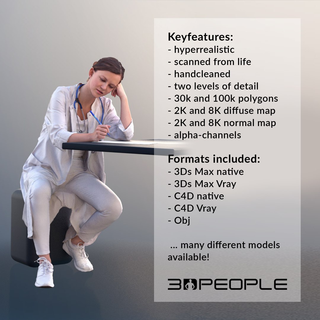 3D 10466 Nadin - Female Doctor Sitting On Desk And Writing https://p.turbosquid.com/ts-thumb/NQ/ECVAgb/Xe/10466_02/jpg/1634820450/1920x1080/fit_q87/386b5cf8d5d9a98e39e8afc11b84095e95eecb4d/10466_02.jpg