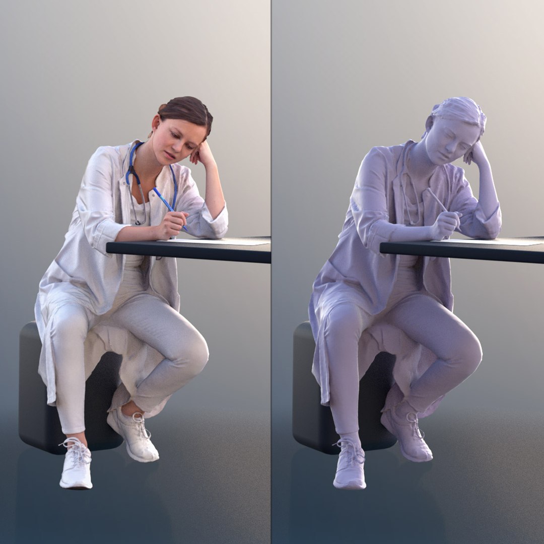 3D 10466 Nadin - Female Doctor Sitting On Desk And Writing https://p.turbosquid.com/ts-thumb/NQ/ECVAgb/p2/10466_04/jpg/1634820452/1920x1080/fit_q87/cdd9062d1be65b4488e17268410f542758eb252f/10466_04.jpg