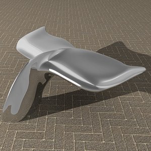 Whale tail bench
