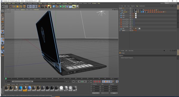 Alien laptop laptop black computer Alien computer model - TurboSquid ...