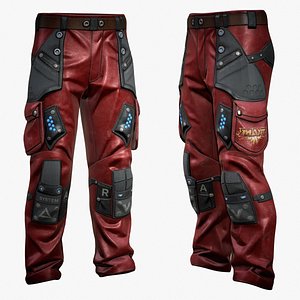 3D Sci-Fi Pants P01 model