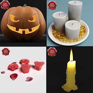 3d model candles v1