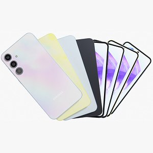 3D Samsung Galaxy A55 5G All Colors