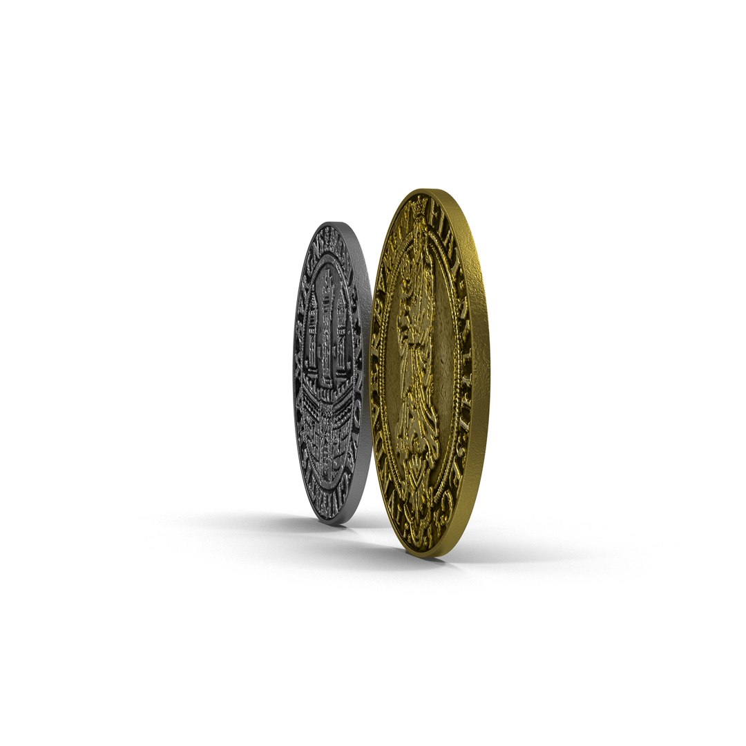 Coins Realistic 3d Max