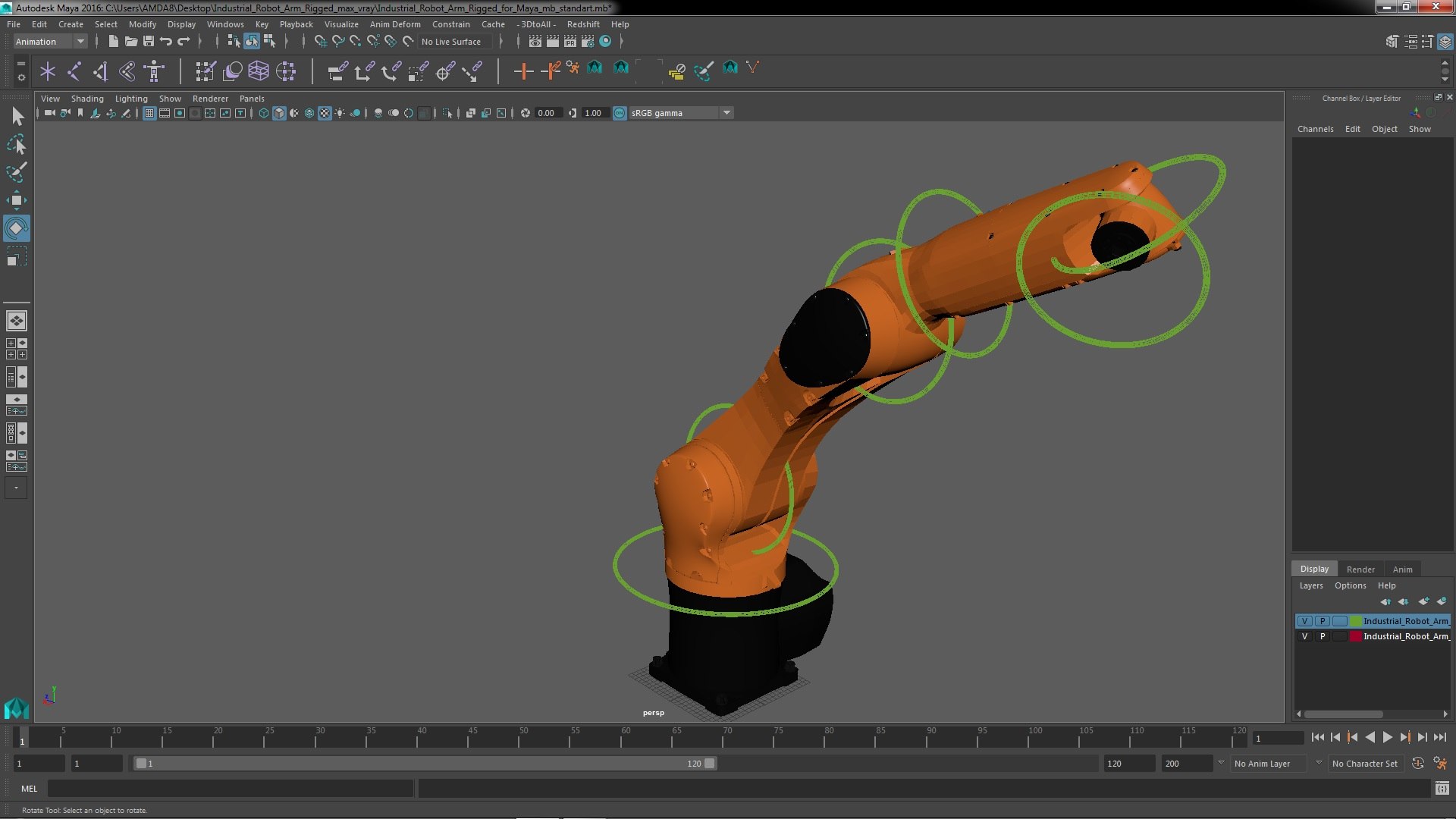 Industrial Robot Arm Rigged for Maya model - TurboSquid 2163445